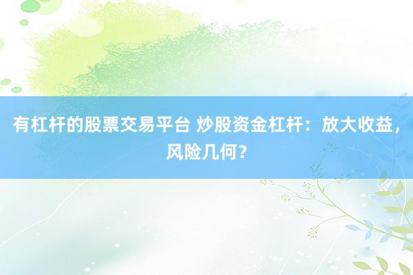 有杠杆的股票交易平台 炒股资金杠杆：放大收益，风险几何？